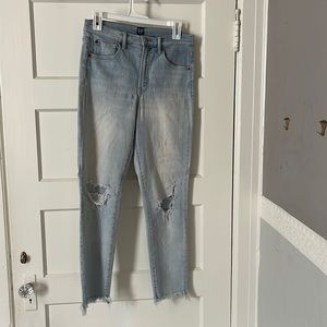 Gap high waisted light wash jeans
